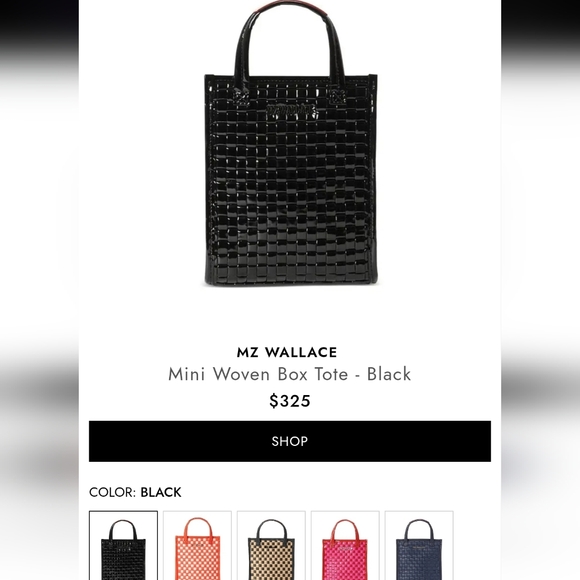 NWT Micro Woven technology  Box crossbody MZ Wallace - Picture 16 of 16